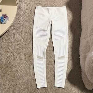 Alo- White Moto legging